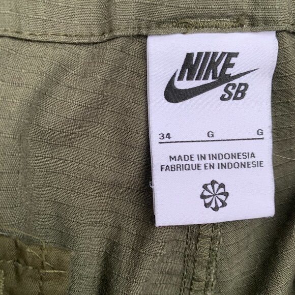Nike SB Cargo Pants Size 34 Green - Picture 7 of 9